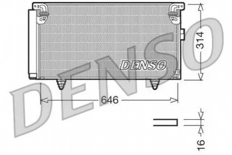 Радиатор кондиционера Denso DCN36001
