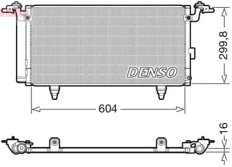 Радиатор кондиционера (с осушителем) Denso DCN36005