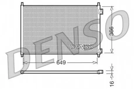 Радиатор кондиционера Denso DCN40006