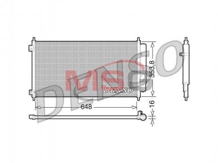 Радиатор кондиционера (Конденсатор) DENSO DCN40010