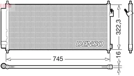 Конденсатор, система кондиціонування повітря Denso DCN40026