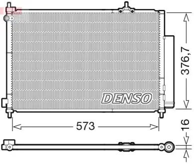 Конденсатор, система кондиціонування повітря Denso DCN40031