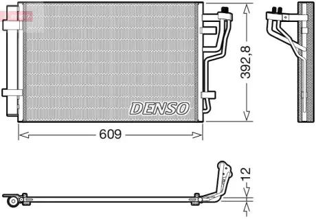 Конденсатор, система кондиціонування повітря Denso DCN41013