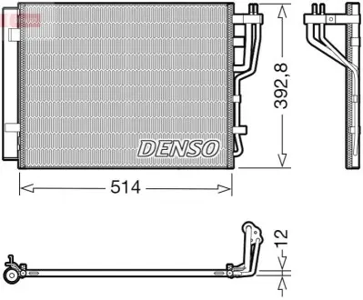 Конденсатор, система кондиціонування повітря Denso DCN41014