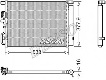 Конденсатор, система кондиціонування повітря Denso DCN41016