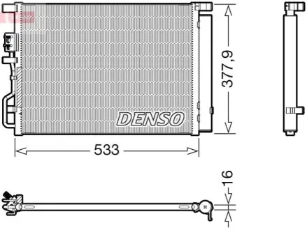 Конденсатор, система кондиціонування повітря Denso DCN41018