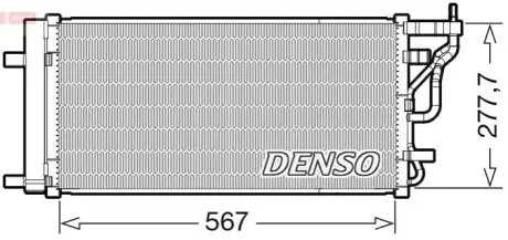 Конденсатор, система кондиціонування повітря Denso DCN41024