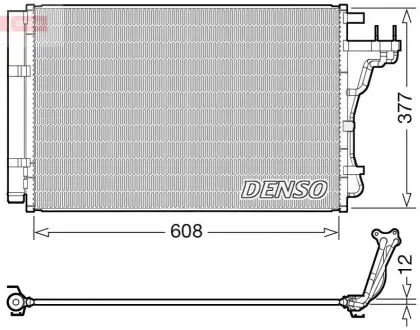 Конденсатор, система кондиціонування повітря Denso DCN43004