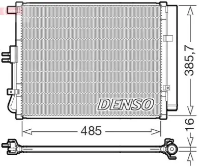 Конденсатор, система кондиціонування повітря Denso DCN43007