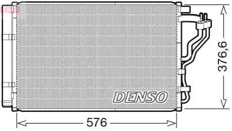 Конденсатор, система кондиціонування повітря Denso DCN43008