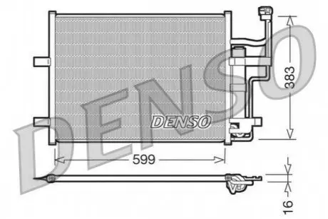 Конденсатор, система кондиціонування повітря Denso DCN44003