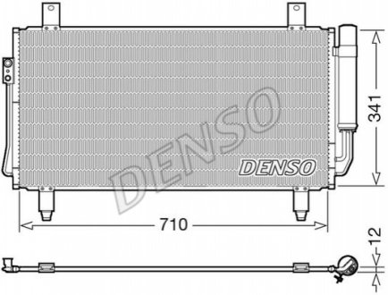 Радіатор кондиціонера - (7812A220) DENSO DCN45006