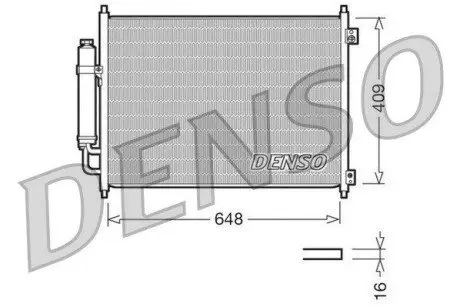 Конденсатор, система кондиціонування повітря Denso DCN46001