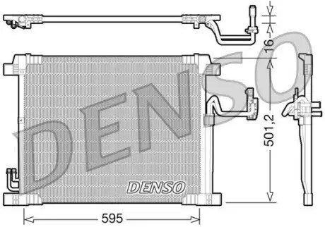 Радиатор кондиционера Denso DCN46012