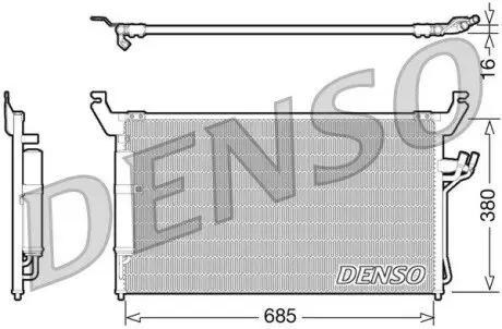 Радиатор кондиционера Denso DCN46013