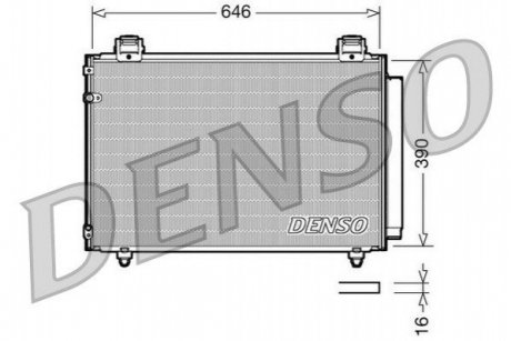 Радиатор кондиционера DENSO DCN50024