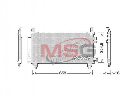 Радиатор кондиционера DENSO DCN50046