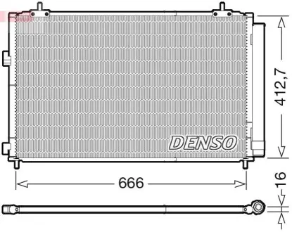 Конденсер кондиционера (с осушителем) Denso DCN50059