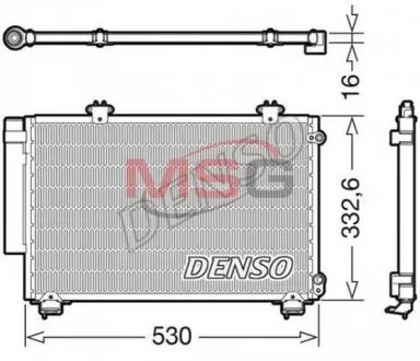 Конденсатор, система кондиціонування повітря Denso DCN50060
