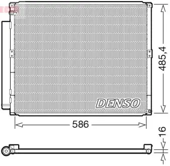Конденсатор кондиціонера (з осушувачем) TOYOTA FJ CRUISER, LAND CRUISER PRADO 3.0D/4.0 09.02-12.11 Denso DCN50113