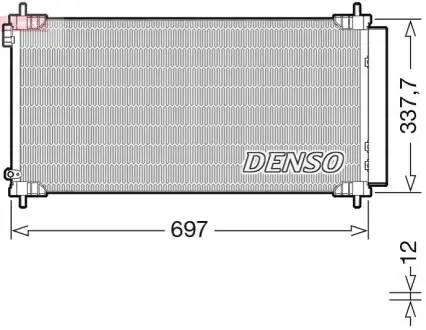 Конденсатор, система кондиціонування повітря Denso DCN50120