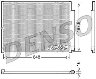 Радиатор кондиционера Denso DCN51001
