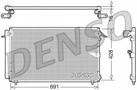 Радиатор кондиционера Denso DCN51008