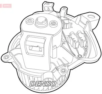 Вентилятор салону ALFA ROMEO MITO 0.9-1.6D 08.08-10.18 Denso DEA01011