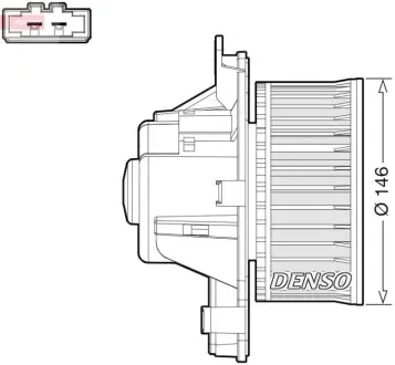 Вентилятор салона Denso DEA21014