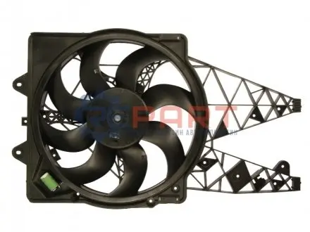 Вентилятор радіатора (з корпусом) ABARTH PUNTO, PUNTO EVO ALFA ROMEO MITO FIAT GRANDE PUNTO, PUNTO, PUNTO EVO 0.9-1.6D 10.05 Denso DER01020