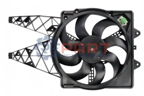 Вентилятор радіатора (з корпусом) ABARTH GRANDE PUNTO FIAT GRANDE PUNTO, PUNTO EVO 1.3D/1.4 07.07 Denso DER09094