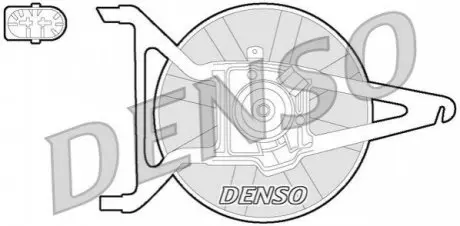 Вентилятор радіатора (з корпусом) CITROEN AX, SAXO PEUGEOT 106 I, 106 II, 205 I 1.0-1.6 07.86-07.04 Denso DER21020