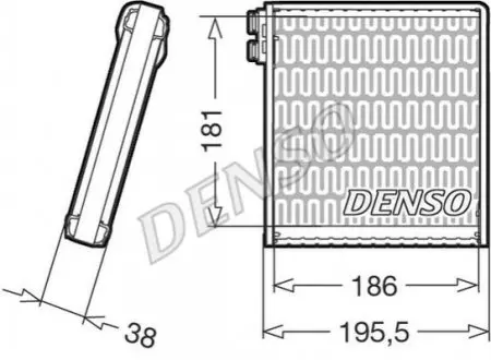 Испаритель, кондиционер Denso DEV09103