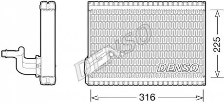Испаритель кондиционера Denso DEV21003