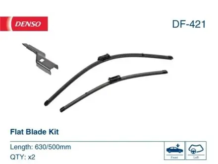 Щітка склоочисника безкаркасна передн 630/500мм BMW XM (G09) FORD FOCUS IV 01.18 Denso DF-421 Купити в Україні