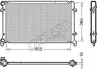 Радіатор двигуна AUDI A3 SEAT ALTEA, ALTEA XL, LEON, TOLEDO III SKODA OCTAVIA I, OCTAVIA II, YETI VW CADDY III, EOS, GOLF IV, GOLF PLUS V, GOLF V, GOLF VI, JETTA III 1.2-2.5 05.99-07.15 Denso (DRM02014) зображення 1