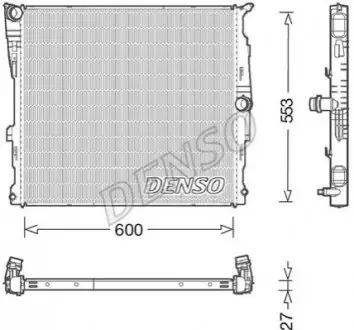 Радиатор двигателя Denso DRM05008