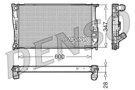 Радиатор, охлаждение двигателя Denso DRM05111