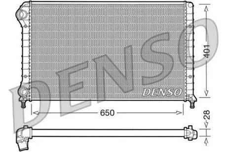 Радіатор, система охолодження двигуна Denso DRM09061