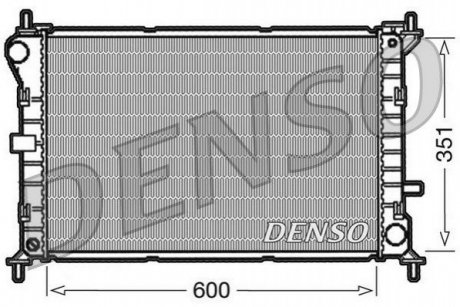 Радіатор, охолодження двигуна DENSO DRM10051