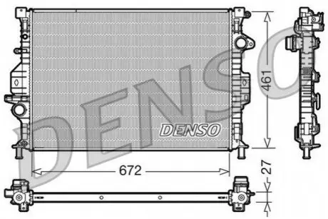 Радиатор, охлаждение двигателя Denso DRM10069