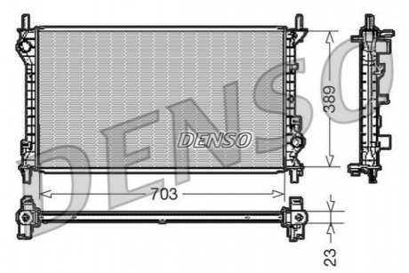 Радіатор, охолодження двигуна DENSO DRM10108 (фото 1)