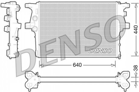 Радиатор DENSO DRM12008 (фото 1)