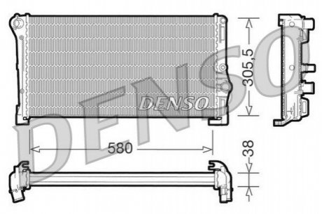 Радиатор DENSO DRM13010 (фото 1)