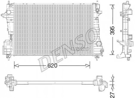 Радіатор води DENSO DRM15009