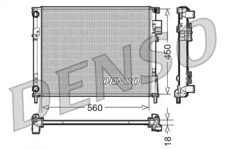 Радіатор, охолодження двигуна DENSO DRM23095 (фото 1)