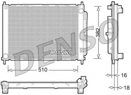 Конденсатор, система кондиціонування повітря Denso DRM23101