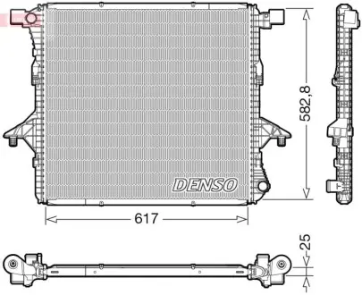 Радіатор, система охолодження двигуна Denso DRM32052
