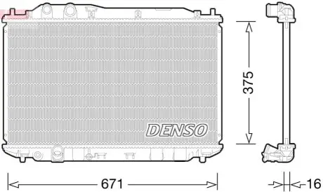 Радиатор Denso DRM40028