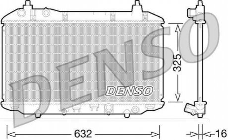 Радиатор, охлаждение двигателя DENSO DRM40031